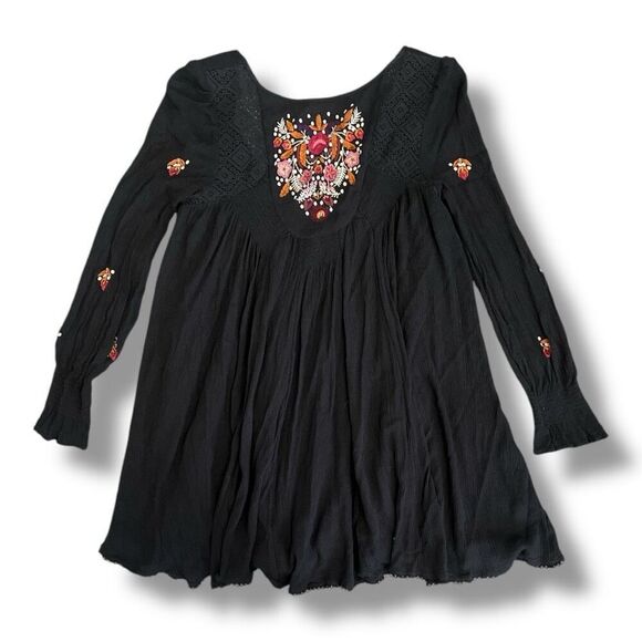 Free People Mojave A-Line Embroidered Dress Size Extra Small - Picture 1 of 7